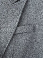 Wool-Blend Fringe Overcoat