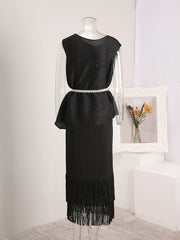 Truly Pleated Tank Top & Skirt