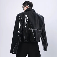 Men's Ren Zipper PU Leather Jacket