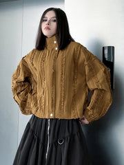 Avant-Garde Oversized Ruffled Top