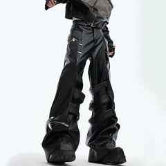 Men's Vortex Faux Leather Baggy Pants | Special Edition