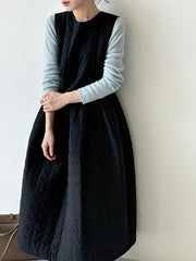 Luxury Quilted Layering Dress