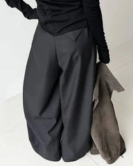 Luxury Relaxed Wide-Leg Trousers