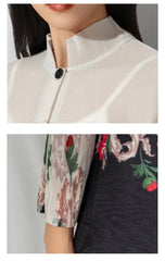 Luxury Pleated Sheer Blouse