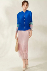 Luxury Pleated Tassel Skirt