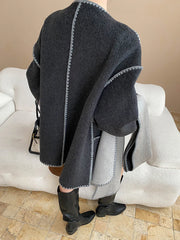 Luxury Wool-Blend Jacket & Scarf