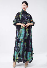 Oversized Pleated Tunic Dress