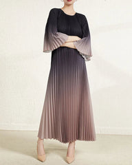 Luxury Pleated Ombre Dress