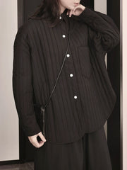 Thick Pleated Quilted Jacket