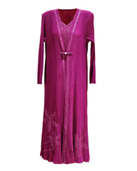 Elegant Pleated Duster Dress