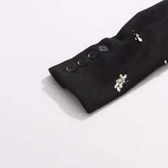 Luxury Crystal Wool-Blend Coat