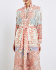 Plissé Maxi Trench Coat