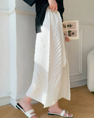 Elegant Micro-Pleated Skirt