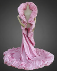 Sculptural Taffeta Opera Cape