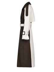 Women's Colorblock Trench Coat