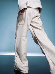 Men's Moto Vegan Leather Trousers