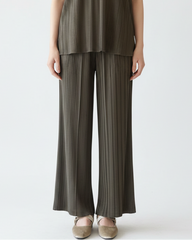 Fluid Pleat Wide-Leg Pants