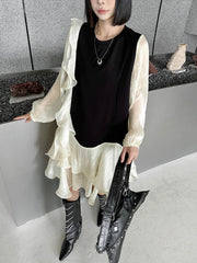 Avant-Garde Casual Ruffle Dress
