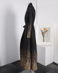 Luxe Plissé Longline Cardigan