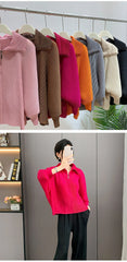 Elegant Pleated Dolman Blouse