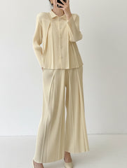 Cozy Pleated 2-Piece Set