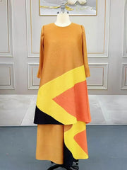 Oversized Pleated Tunic & Palazzo Set