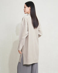 Luxury Pleated Cardigan Coat