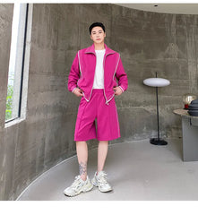 Men's Japanese Streetwear Sweatsuit 2-Piece Set