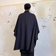 Men's Oversized Mantle Long Sleeve Drape Shirt