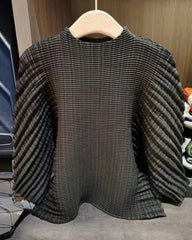 Elegant Accordion Pleated Top