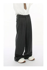 Men's Casual Blazer and Baggy Trousers 2-Piece Set