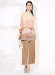 Couture Pleated Plissé Blouse & Pants