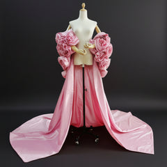 Couture 3D Rosette Formal Cape
