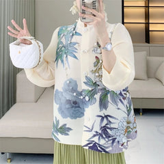 Truly Pleated Floral Blouse