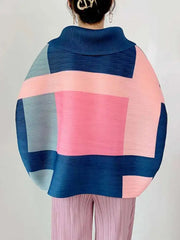 Luxury Pleats Turtleneck Top