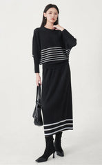 Zero-Crease Pleated Skirt Set