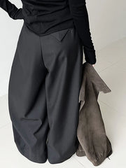 High-Waisted Wide-Leg Trousers
