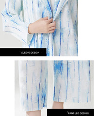 Luxury Pleated Blazer & Pant Set