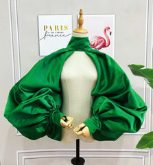Luxury Voluminous-Sleeve Bolero