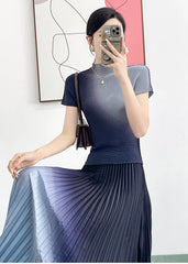 Women's Classy 2-Piece Ombre Skirt Matching Set