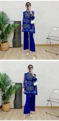 Premium Plisse Blouse & Pants