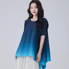 Truly Pleated Ombre Tunic Top