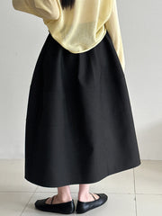 Luxury Minimalist A-Line Skirt