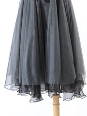 Mid-Length Mesh Tulle Skirt