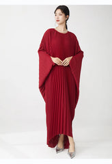 Luxury Designer Pleated Maxi Kaftan Dress