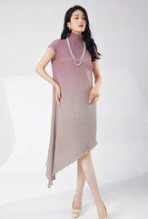 Asymmetrical Pleated Dress