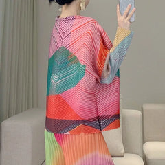 Luxury Wave Pleated Blouse