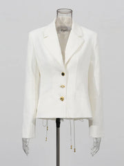 Luxury Laced-Up Back Blazer