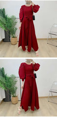 Truly Pleated Loose Long Dress