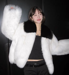 Women's Cozy Luxury Fluffy Faux Fur Coat